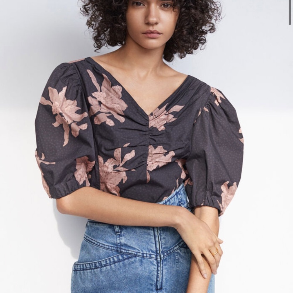 La Vie Rebecca Taylor Cotton Poplin Shirt